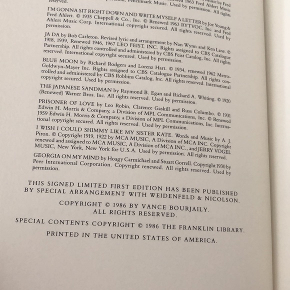 MINT CONDITION SIGNED FIRST EDITION FRANKLIN LIBRARY BOOK - Picture 10 of 10